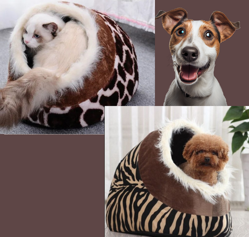 Leopard Print Bed for Pets