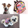 Pawsome Travel Pet Backpack Lightweight, Durable Canvas with Saddle Bags and Leash | Perfect for Outdoor Adventures and Walks