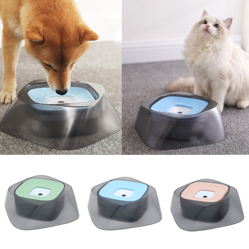 No-Spill Pet Water Bowl - AquaFlow™: Mess-Free Hydration for Dogs & Cats, Floating Tray, Detachable Design, 47oz Capacity