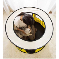 Versatile Circular Pet Playpen - Durable 600D Oxford Cloth  Ideal for Dogs, Cats, and Small Animals - Portable  Easy to Clean