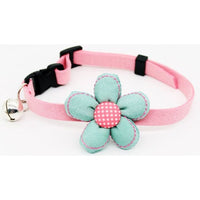 Stylish PurrBloom Pet Collar with Flowers & Bell - Small Dog & Cat Accessories for Safety & Fashion Durable Design