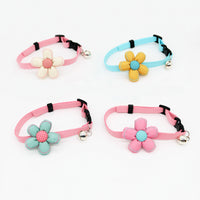 Stylish PurrBloom Pet Collar with Flowers & Bell - Small Dog & Cat Accessories for Safety & Fashion Durable Design