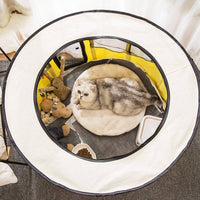 Versatile Circular Pet Playpen - Durable 600D Oxford Cloth  Ideal for Dogs, Cats, and Small Animals - Portable  Easy to Clean