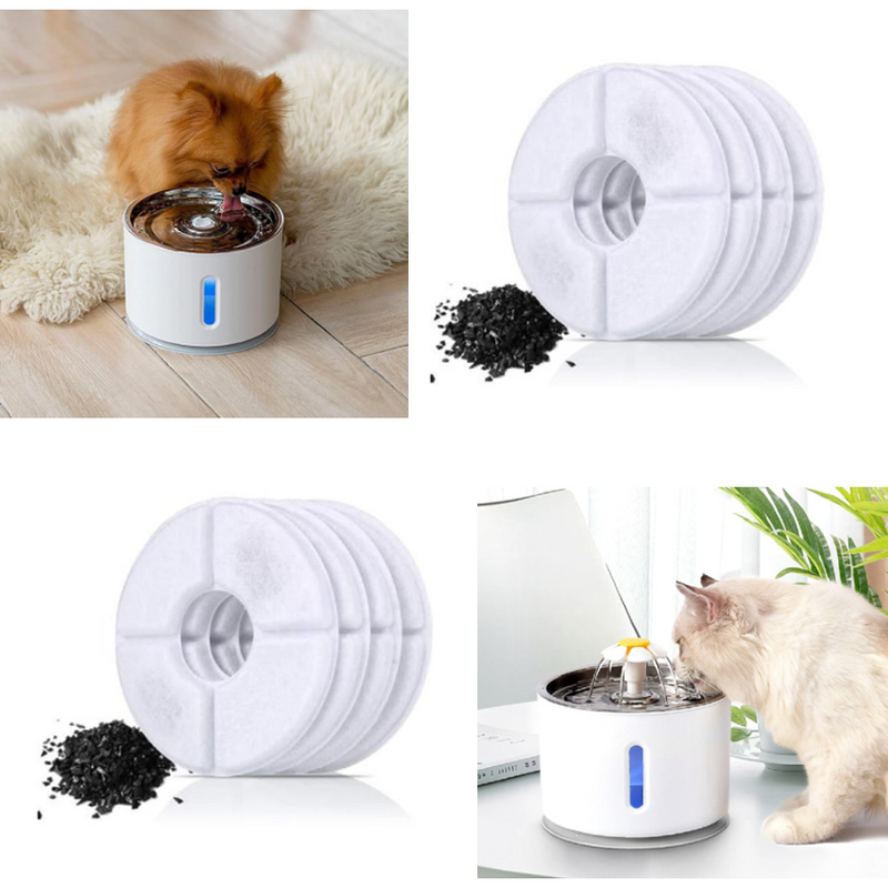 Automatic Pet Fountain with LED Lighting - Clean & Hygienic Drinking Dispenser for Dogs & Cats - 80oz Capacity - USB Powered