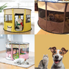 Versatile Circular Pet Playpen - Durable 600D Oxford Cloth  Ideal for Dogs, Cats, and Small Animals - Portable  Easy to Clean