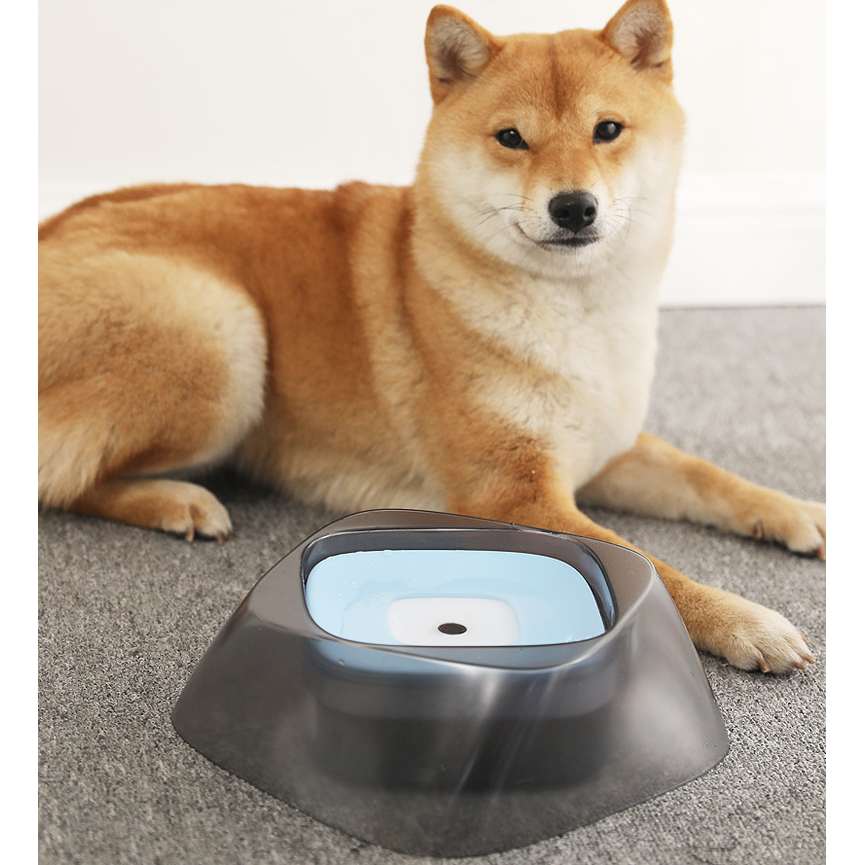 No-Spill Pet Water Bowl - AquaFlow™: Mess-Free Hydration for Dogs & Cats, Floating Tray, Detachable Design, 47oz Capacity