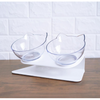 PurrfectElevate Pet FeedBowl - Ergonomic 15° Tilt Design, Transparent & Durable, Non-Slip Base - Ideal for Cats & Small Dogs