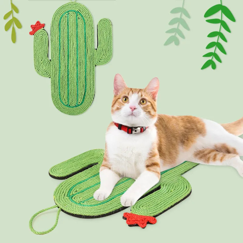 Durable Natural Sisal Cat Scratch Board - Protect Furniture, Engage Cats - Pineapple, Cactus, Avocado - Cat-Friendly Material