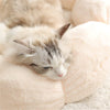 CozyFlower Pet Haven Bed: Warm & Luxurious Cotton Plush, Breathable Design | Ideal for Cats & Dogs