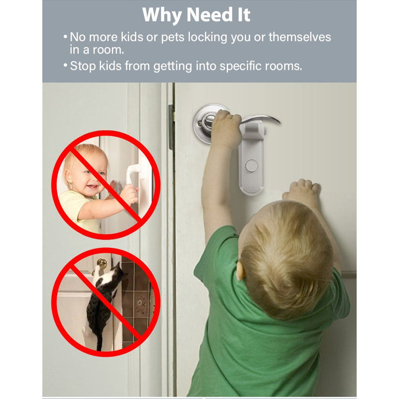 Childproof Door Lever Lock - PawGuard™ Pet DoorLock - Easy Installation - Safety for Kids & Pets"