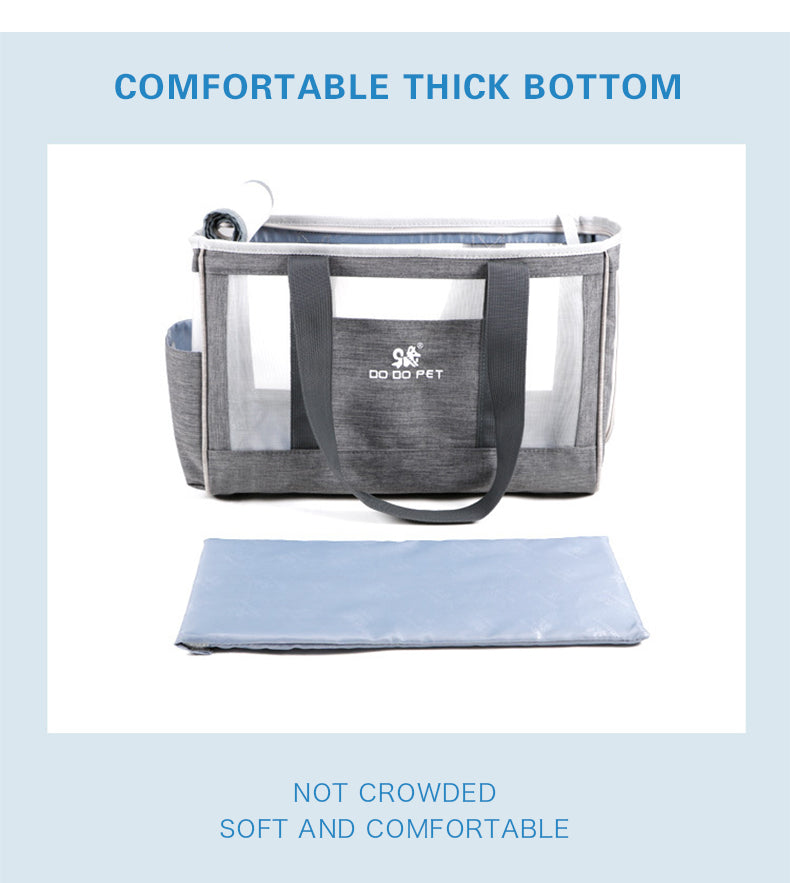 Portable Pet Carrier: BreezyBag - Breathable, Durable, and Spacious - Ideal for Travel, Hiking, and Outdoor Adventures 