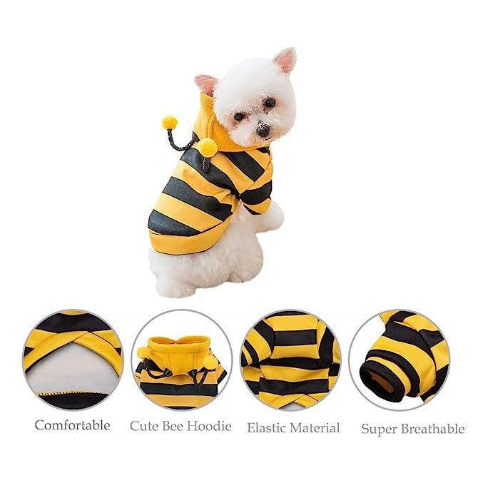 Buzzy BeePet™Hoodie: Fun and Fashionable Pet Apparel.