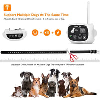 Wireless Electronic Pet Fence System - Reliable Containment for Dogs - Rechargeable Collar - Waterproof - Large Signal Range