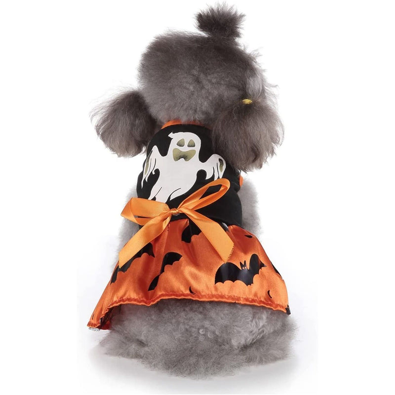 "Enchanted Pet Couture: WizPump™ & GhostGlam™ Halloween Pet Dress - Spooktacular costume for your furry friend!"