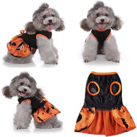 "Enchanted Pet Couture: WizPump™ & GhostGlam™ Halloween Pet Dress - Spooktacular costume for your furry friend!"