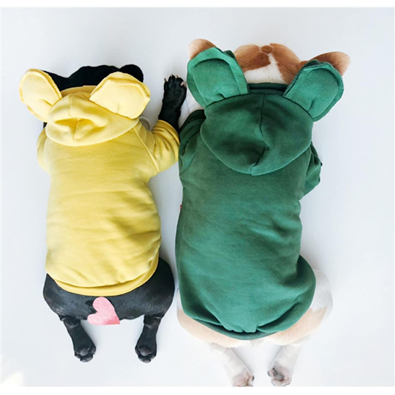 CozyCanine EarSnug Hoodie - Cute pet hoodie with ear design for winter. Cotton fabric. Various colors. Snug fit for warmth.