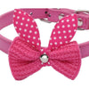 Pawfect Pup Bowtie Collar - Stylish adjustable dog collar with cute knit bowknot for small or medium-sized dogs"