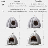 CozyPaw Pumpkin Pet Retreat Bed