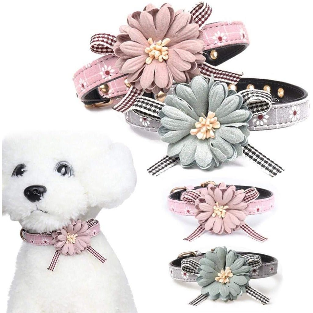 PetalPaws™ Collar - Stylish and Comfortable Small Dog and Cat Collar with Flower Design