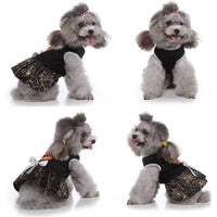 "Enchanted Pet Couture: WizPump™ & GhostGlam™ Halloween Pet Dress - Spooktacular costume for your furry friend!"