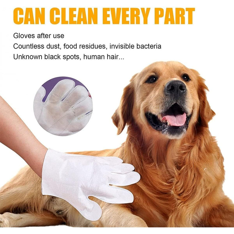 PawCleanse™ Pet Wipe Grooming Gloves - Convenient, No-Bath Solution for Clean and Fresh Pets - Eco-Friendly and Versatile