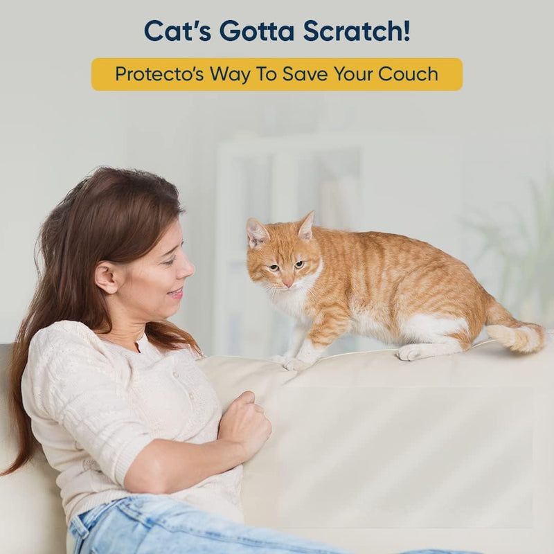 PawGuard™ SofaShield: Transparent cat claw protector for furniture, PVC material, easy installation