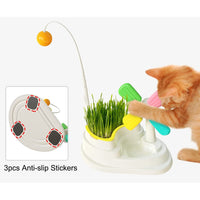 Windmill Interactive Cat Toy - Engaging play, cat grass cultivation - Ideal for indoor cats - Durable and safe materials