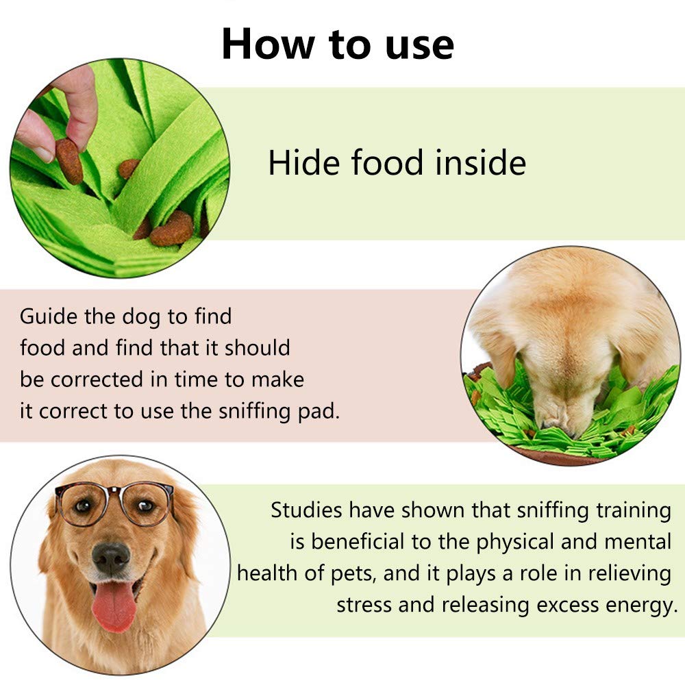 Sniff-N-Seek™ Pet Puzzle Mat: Interactive Foraging Toy for Dogs and Cats - Engaging Play and Mental Stimulation