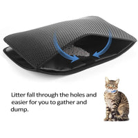 CleanCatch Cat Mat: Waterproof, Durable EVA Double-Layer Design - Minimizes Litter Scatter - Easy to Clean - Pet-Friendly