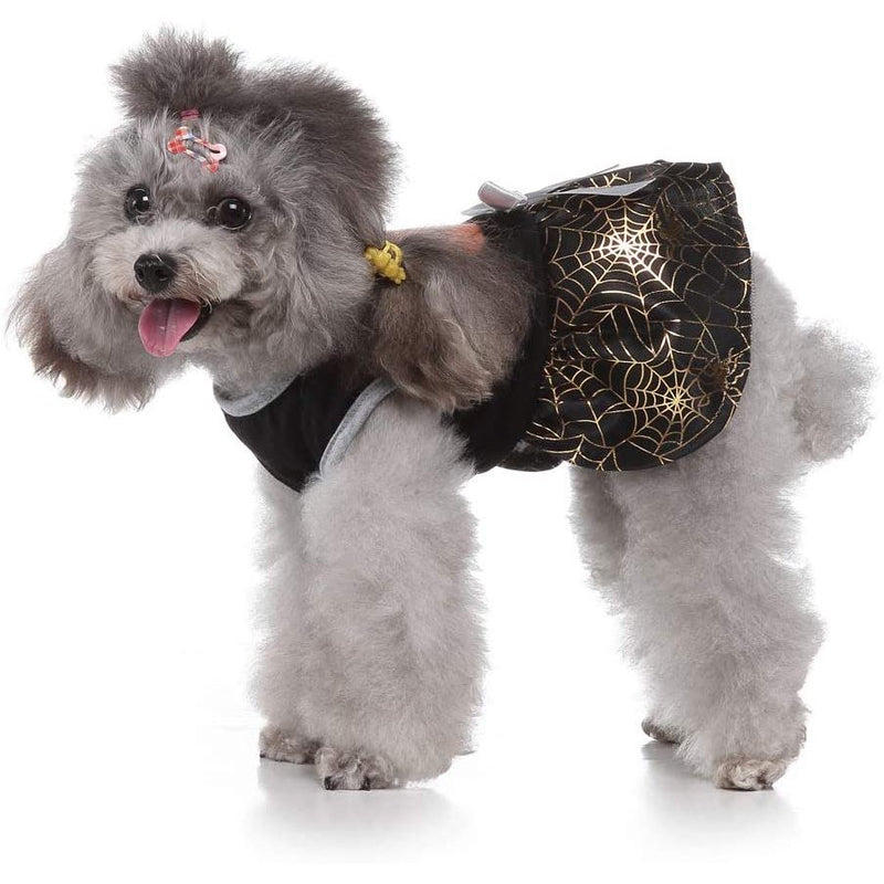 "Enchanted Pet Couture: WizPump™ & GhostGlam™ Halloween Pet Dress - Spooktacular costume for your furry friend!"