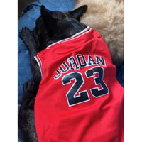 SportyPaws™ Performance Mesh Jersey Vest - Breathable Dog/Cat Apparel with Jordan 23 Design - Stylish & Comfortable!