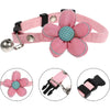 Stylish PurrBloom Pet Collar with Flowers & Bell - Small Dog & Cat Accessories for Safety & Fashion Durable Design