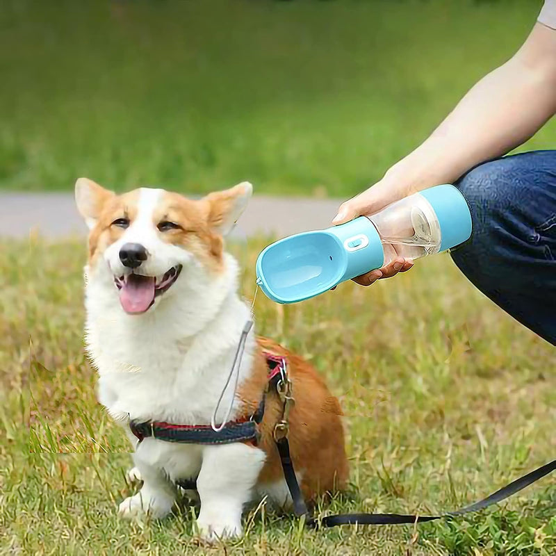 PawsQuench 2-in-1 Portable Pet Water & Food Bottle - Convenient, Leakproof, and Durable Dog Travel Bottle