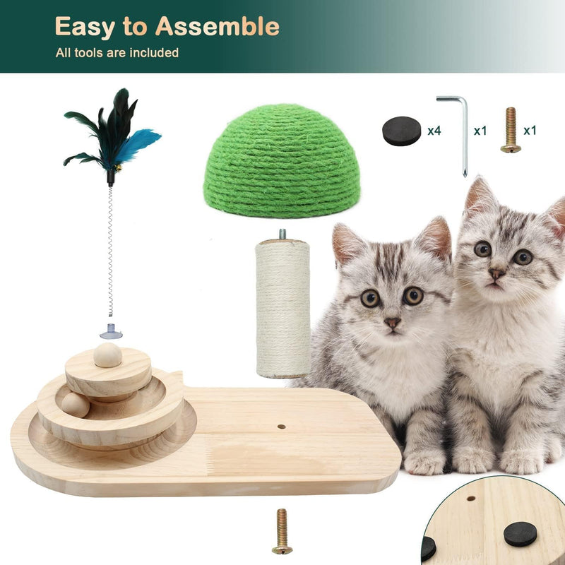 Durable Pet Cat Tree Toy with Climbing, Scratching, and Perching Activities for Endless Feline Fun | Eco-Friendly Materials