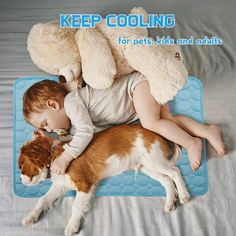 Premium Self-Cooling Pet Pad - Comfortable & Refreshing Cooling Mat for Dogs & Cats - Ideal for Summer Heat Relief!