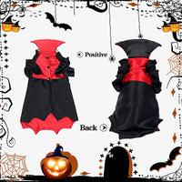 PawsomeFangs Halloween Pet Costume - Vampire Cape for Cats & Small Dogs - Spooky & Stylish Halloween Outfit