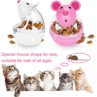 PawPop LeakyMouse Delight Tumbler - Interactive Cat Toy, Slow Feeder