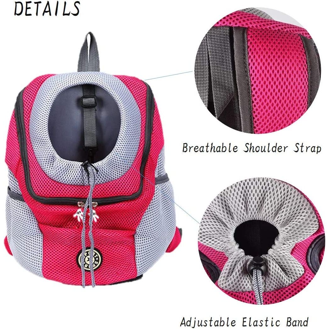 Paws-On-The-Go Pet Pack Backpack: Hands-Free Travel with Mesh Design for Dogs and Cats - Lightweight and Durable"