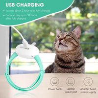 Smart Teasing Cat Collar - Interactive Laser Toy for Cats - USB Rechargeable - Adjustable Length - Durable & Safe Materials