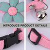 Stylish PurrBloom Pet Collar with Flowers & Bell - Small Dog & Cat Accessories for Safety & Fashion Durable Design