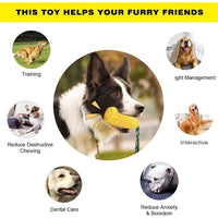 Interactive Corn Toy with Squeaker for Active and happy Dogs Durable & Safe for All Breeds