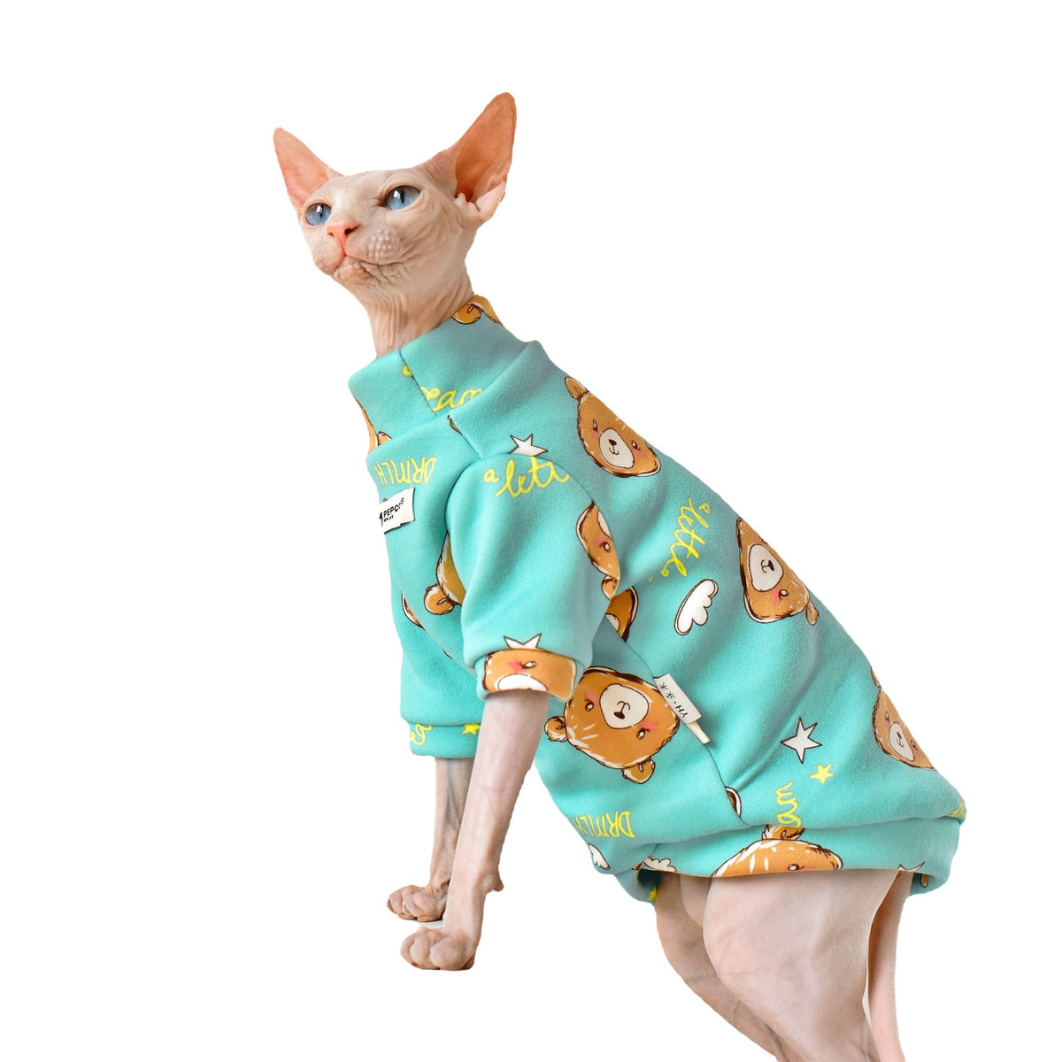 CozyKitty VelvetWarmth Pet Clothes - Winter Apparel for Hairless Cats - Soft Velvet Fabric - Warm & Stylish Cat Outfits