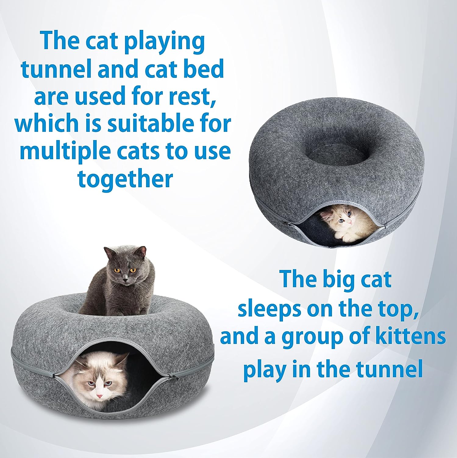 CozyCurl™ Cat Bed Tunnel