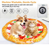 Cozy PizzaPaws Pet Bed & Blanket Set - Soft Plush, Simulation 3D Design, Machine Washable - Perfect for Cats & Small Pets