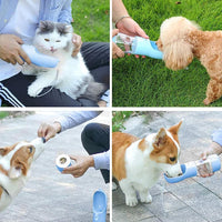 PawsQuench™ 2-in-1 Portable Pet Water & Food Bottle