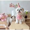 Dog Party Cake Bib and Hat Set - Fun and Cute Pet Birthday Party Accessories