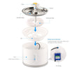 Automatic Pet Fountain with LED Lighting - Clean & Hygienic Drinking Dispenser for Dogs & Cats - 80oz Capacity - USB Powered