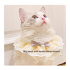 Elegant PetPearl Bib - Stylish lace collar with bowknot and pearl decoration for cats and dogs. Comfortable and durable.