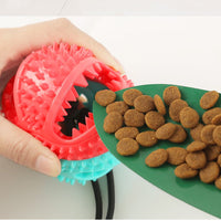 PawPlay SuctionTug Dog Toy - Interactive Rubber Chew Toy with Suction Cup for Teeth Cleaning and Anxiety Relief"