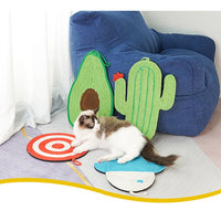 Durable Natural Sisal Cat Scratch Board - Protect Furniture, Engage Cats - Pineapple, Cactus, Avocado - Cat-Friendly Material